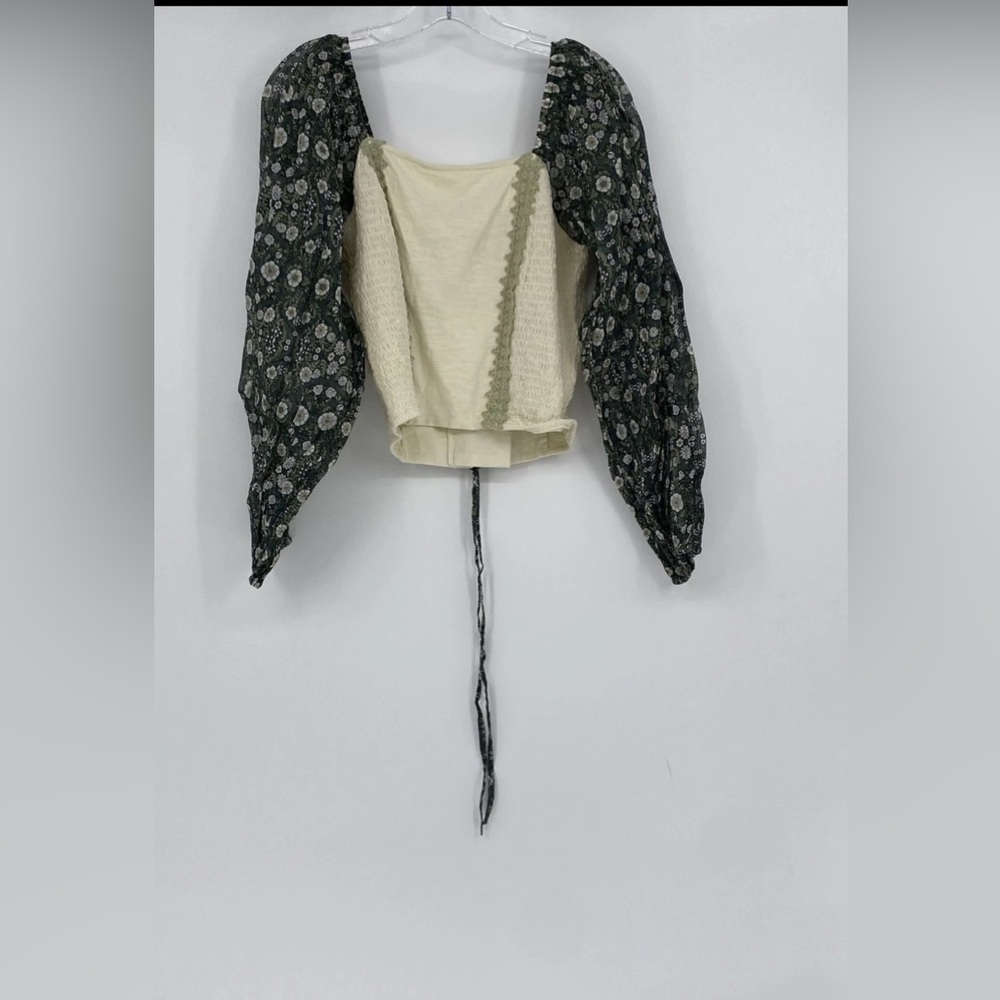 Forever that girl Elegant Cream and Black Floral Blouse forever that girl